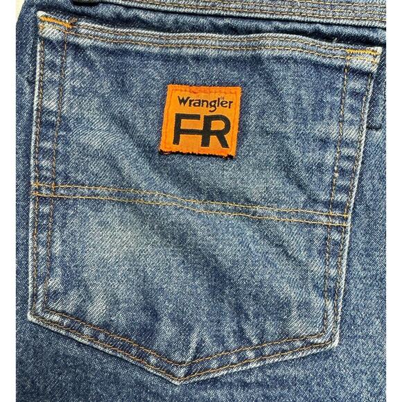 Wrangler FR HRC2 2112 Men's Straight Leg Blue Denim Jeans - Size 48x29 - Picture 5 of 8